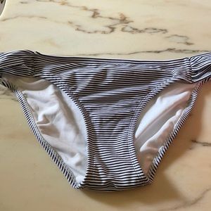 xhilaration blue white stripe large bikini bottom